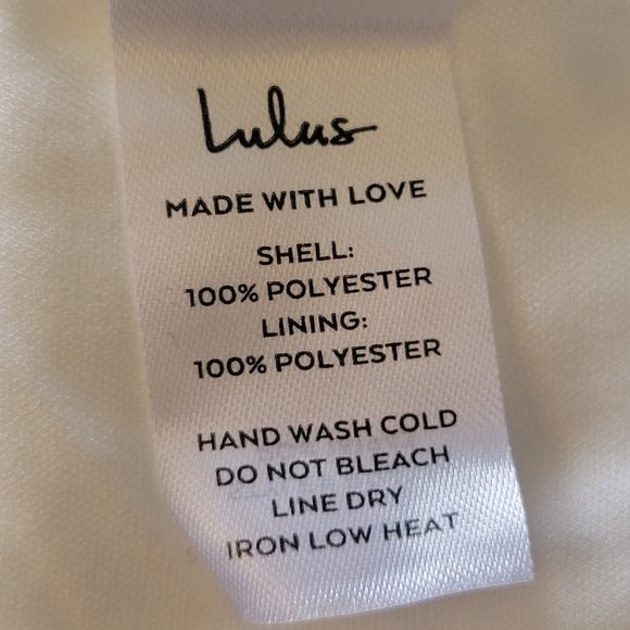 NWT Lulus Rise To The Occasion Wrap Dress White Bridal Shower Party V Veck SM - Picture 13 of 14